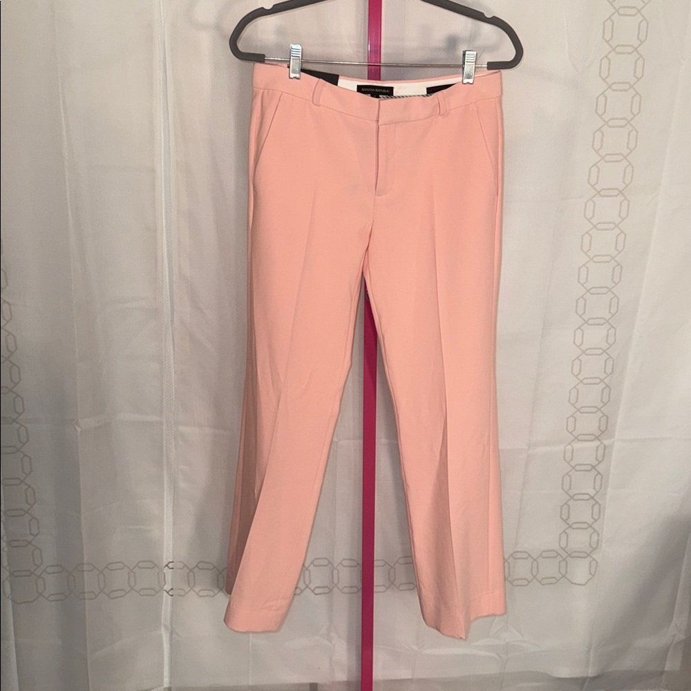 Banana Republic Logan Pinky/Peach Straight-Leg Dress Pants